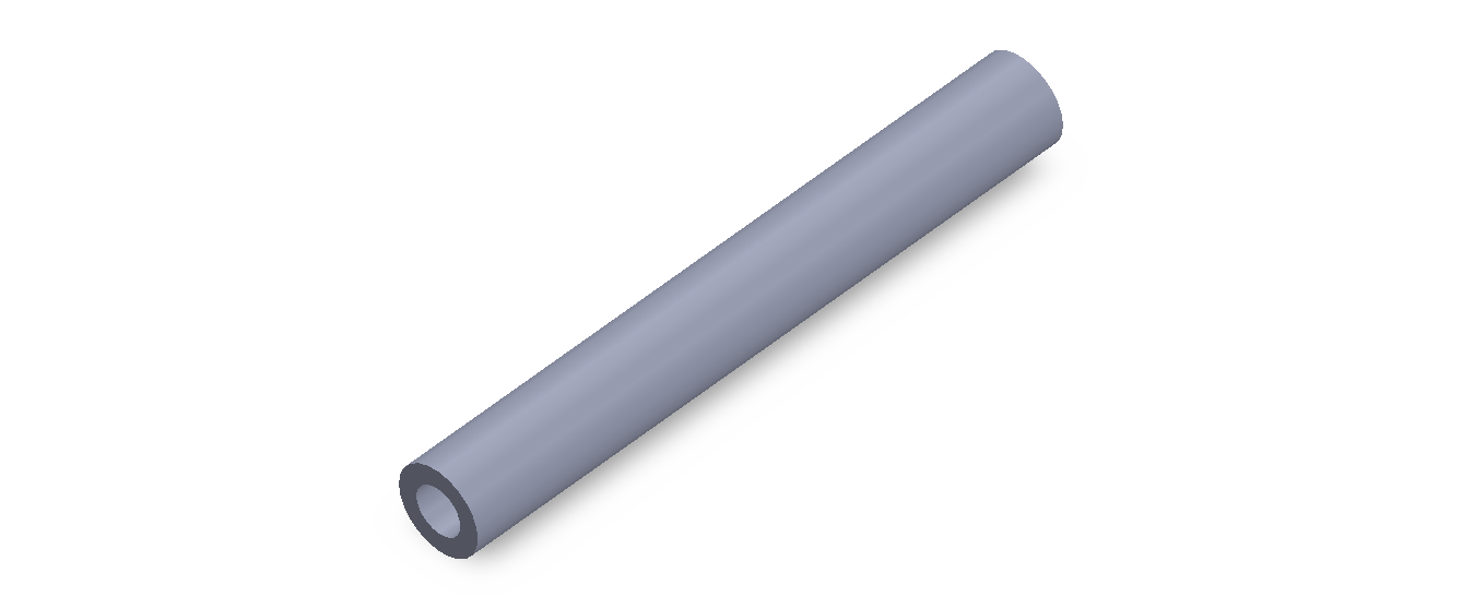 Perfil de Silicona TS4013,507,5 - formato tipo Tubo - forma de tubo