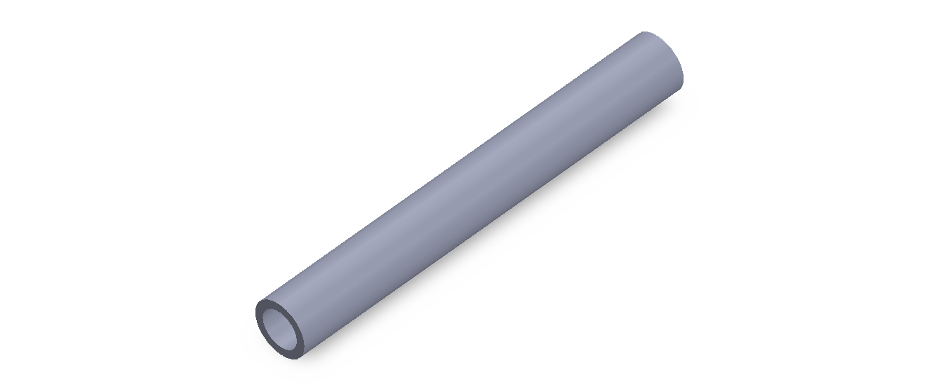 Perfil de Silicona TS401309 - formato tipo Tubo - forma de tubo