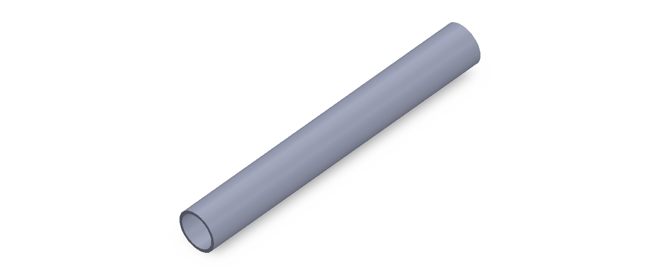 Perfil de Silicona TS401311 - formato tipo Tubo - forma de tubo