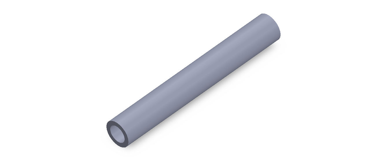 Perfil de Silicona TS4014,509,5 - formato tipo Tubo - forma de tubo