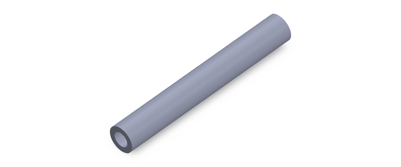 Perfil de Silicona TS401408 - formato tipo Tubo - forma de tubo