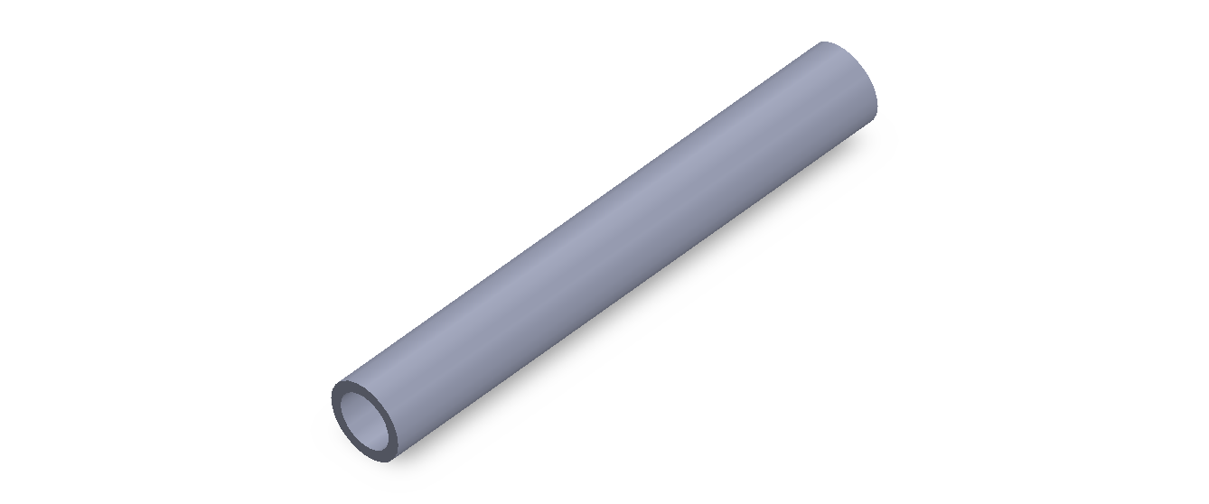 Perfil de Silicona TS401410 - formato tipo Tubo - forma de tubo
