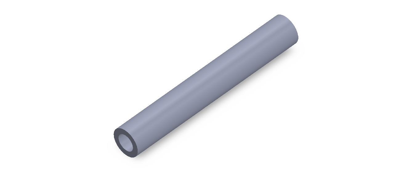Perfil de Silicona TS401509 - formato tipo Tubo - forma de tubo
