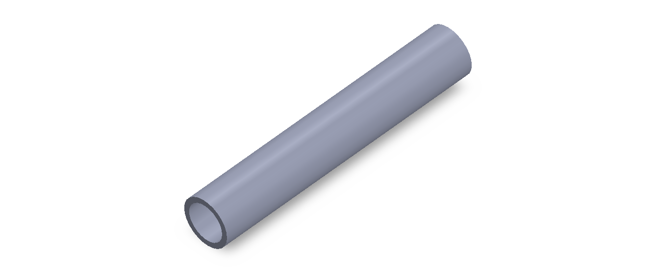 Perfil de Silicona TS4017,513,5 - formato tipo Tubo - forma de tubo