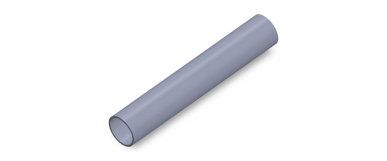 Perfil de Silicona TS4017,515,5 - formato tipo Tubo - forma de tubo