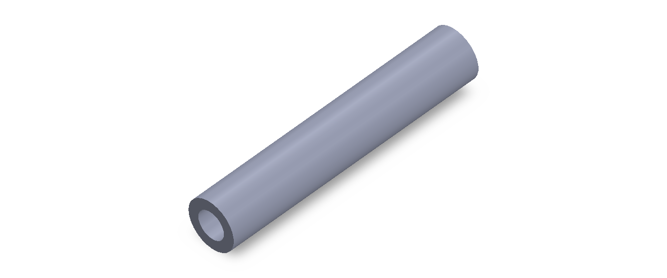 Perfil de Silicona TS4018,510,5 - formato tipo Tubo - forma de tubo