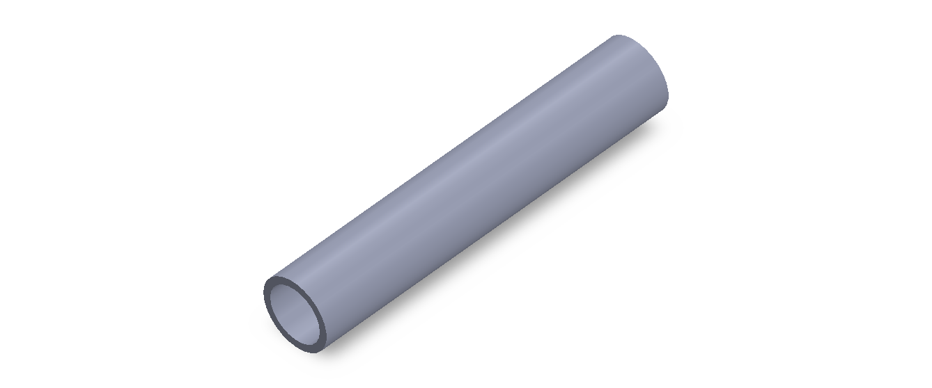 Perfil de Silicona TS4018,514,5 - formato tipo Tubo - forma de tubo