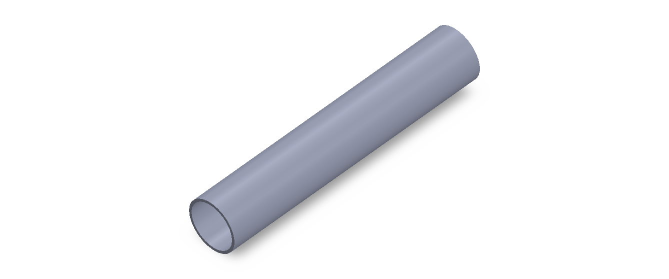 Perfil de Silicona TS4018,516,5 - formato tipo Tubo - forma de tubo