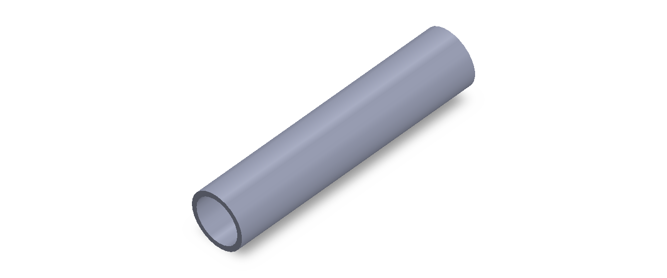 Perfil de Silicona TS4021,517,5 - formato tipo Tubo - forma de tubo