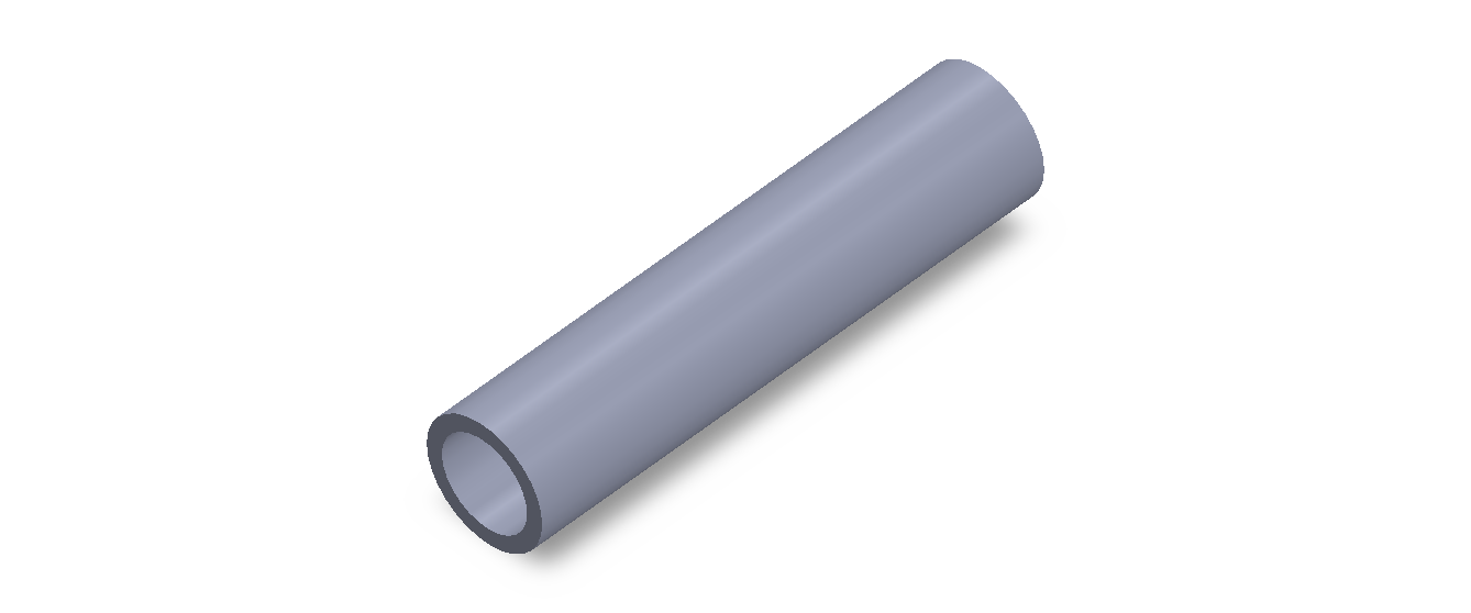 Perfil de Silicona TS402317 - formato tipo Tubo - forma de tubo