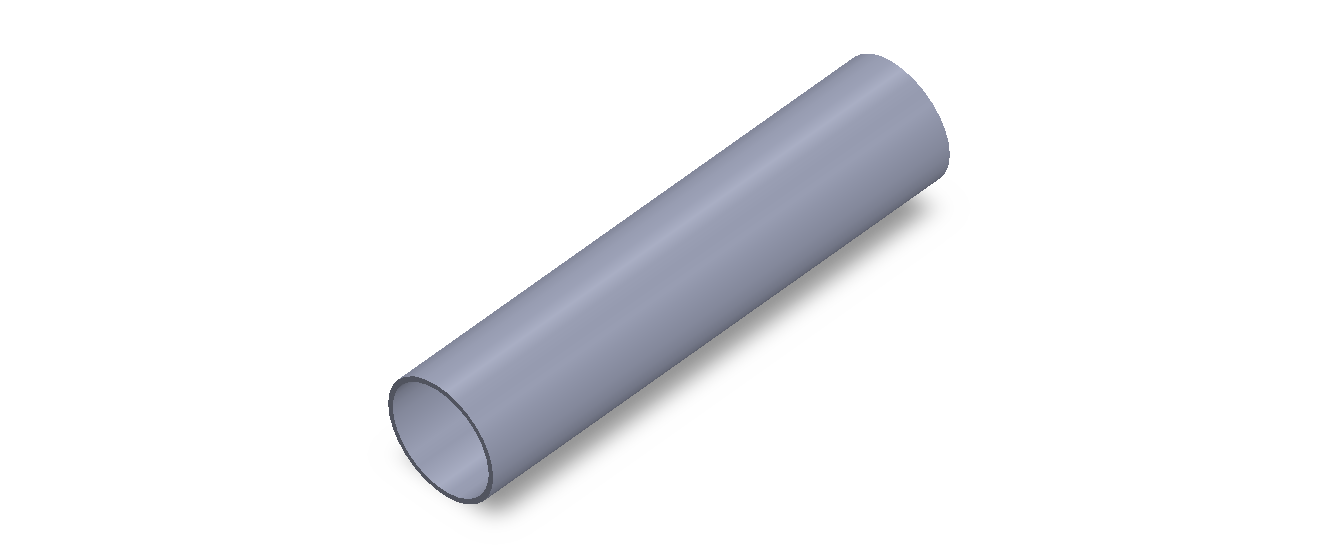 Perfil de Silicona TS402321 - formato tipo Tubo - forma de tubo