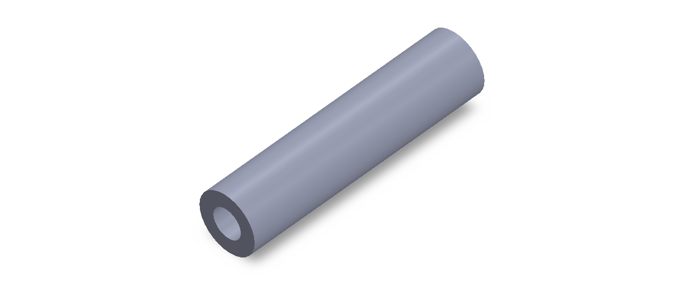 Perfil de Silicona TS402412 - formato tipo Tubo - forma de tubo