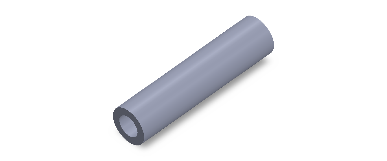 Perfil de Silicona TS402414 - formato tipo Tubo - forma de tubo