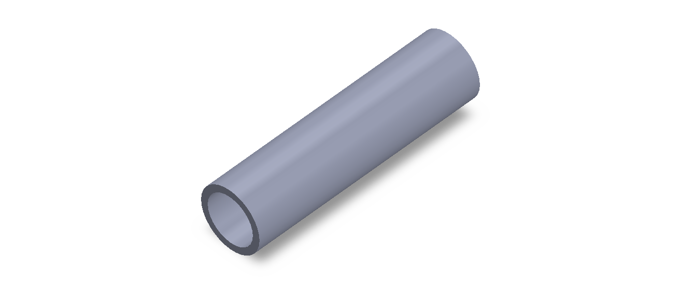 Perfil de Silicona TS4026,520,5 - formato tipo Tubo - forma de tubo