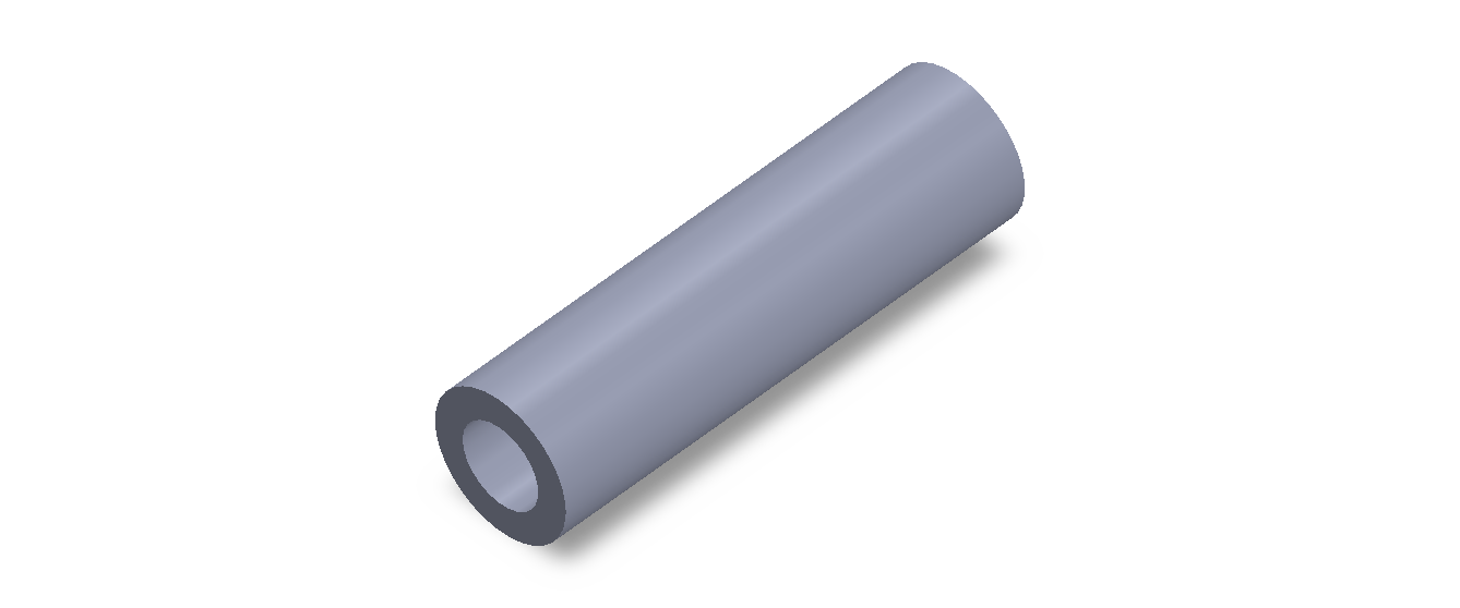 Perfil de Silicona TS4028,516,5 - formato tipo Tubo - forma de tubo