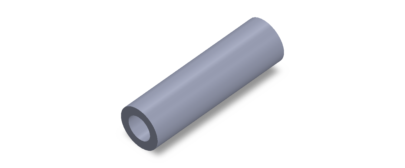 Perfil de Silicona TS402917 - formato tipo Tubo - forma de tubo