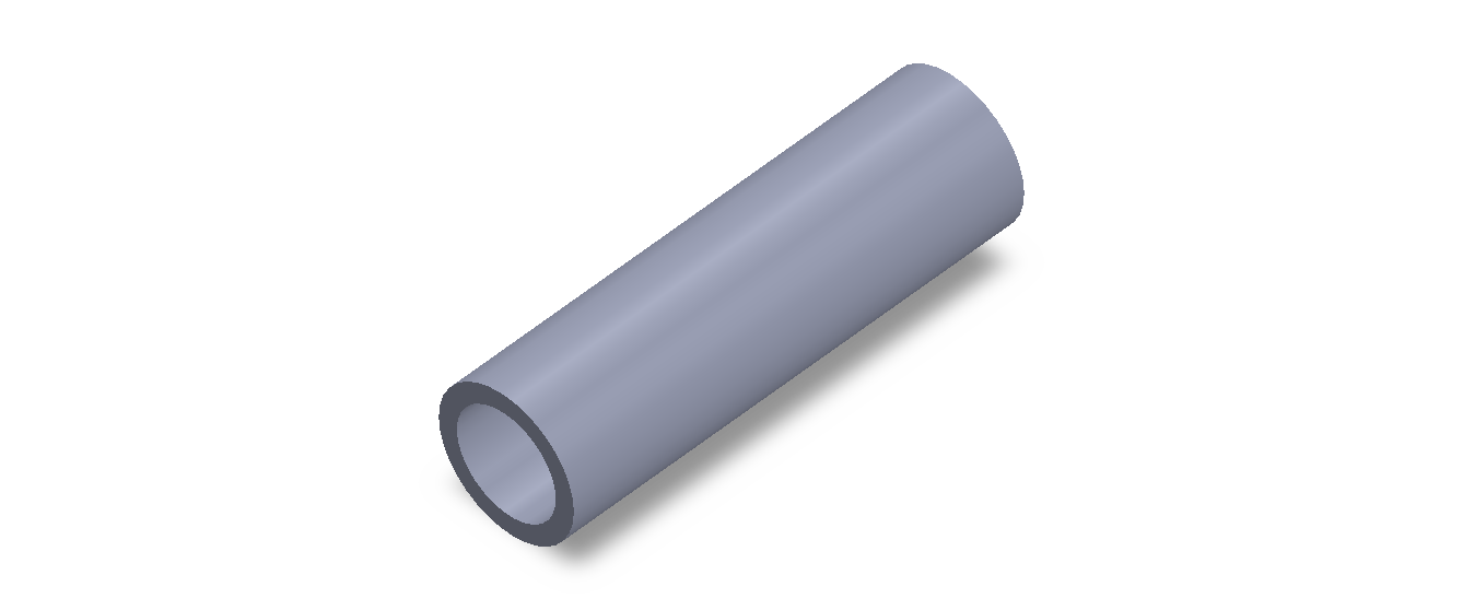 Perfil de Silicona TS403022 - formato tipo Tubo - forma de tubo