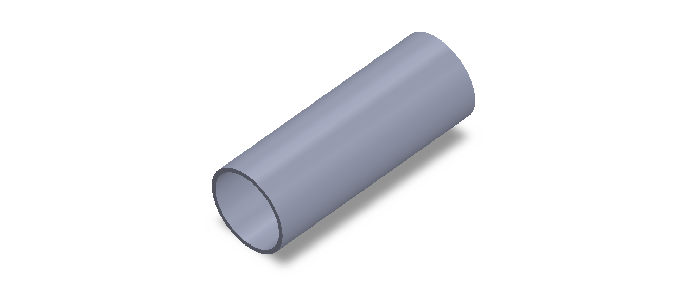 Perfil de Silicona TS403733 - formato tipo Tubo - forma de tubo