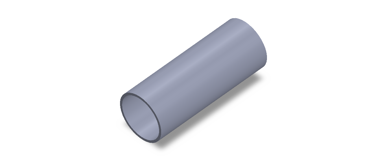 Perfil de Silicona TS403935 - formato tipo Tubo - forma de tubo