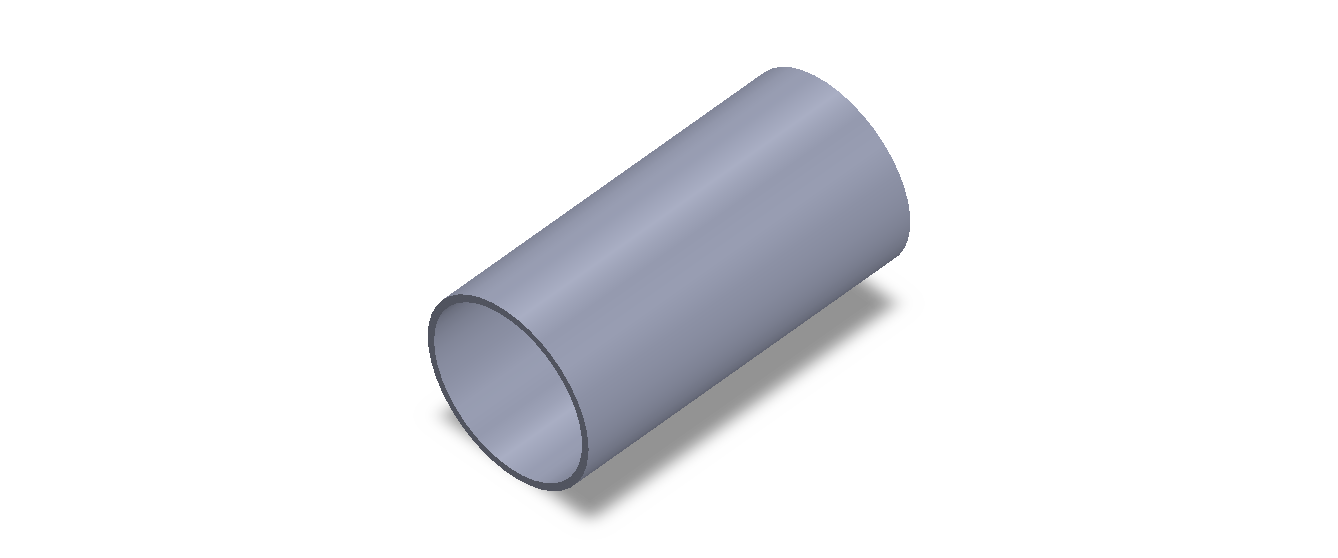 Perfil de Silicona TS405046 - formato tipo Tubo - forma de tubo