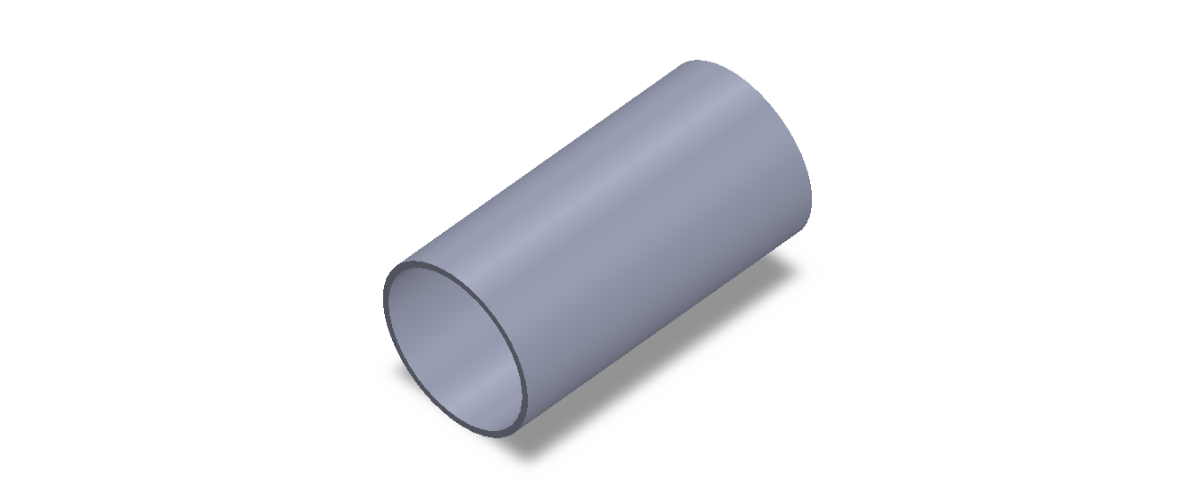 Perfil de Silicona TS405147 - formato tipo Tubo - forma de tubo