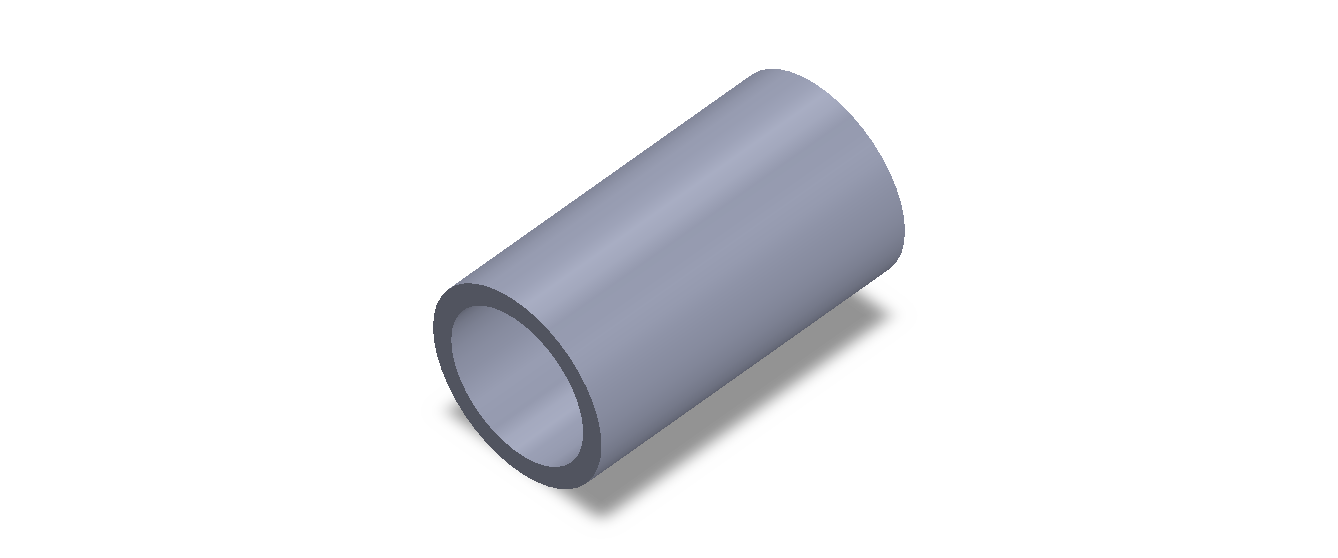 Perfil de Silicona TS4055,543,5 - formato tipo Tubo - forma de tubo