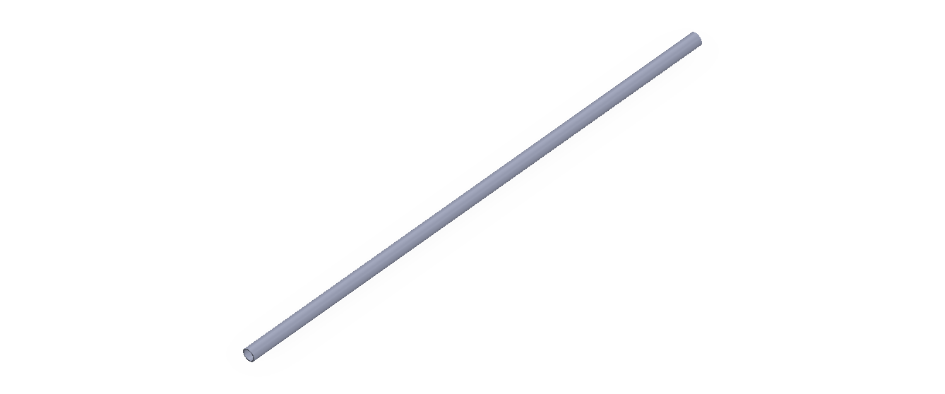 Perfil de Silicona TS5002,502 - formato tipo Tubo - forma de tubo