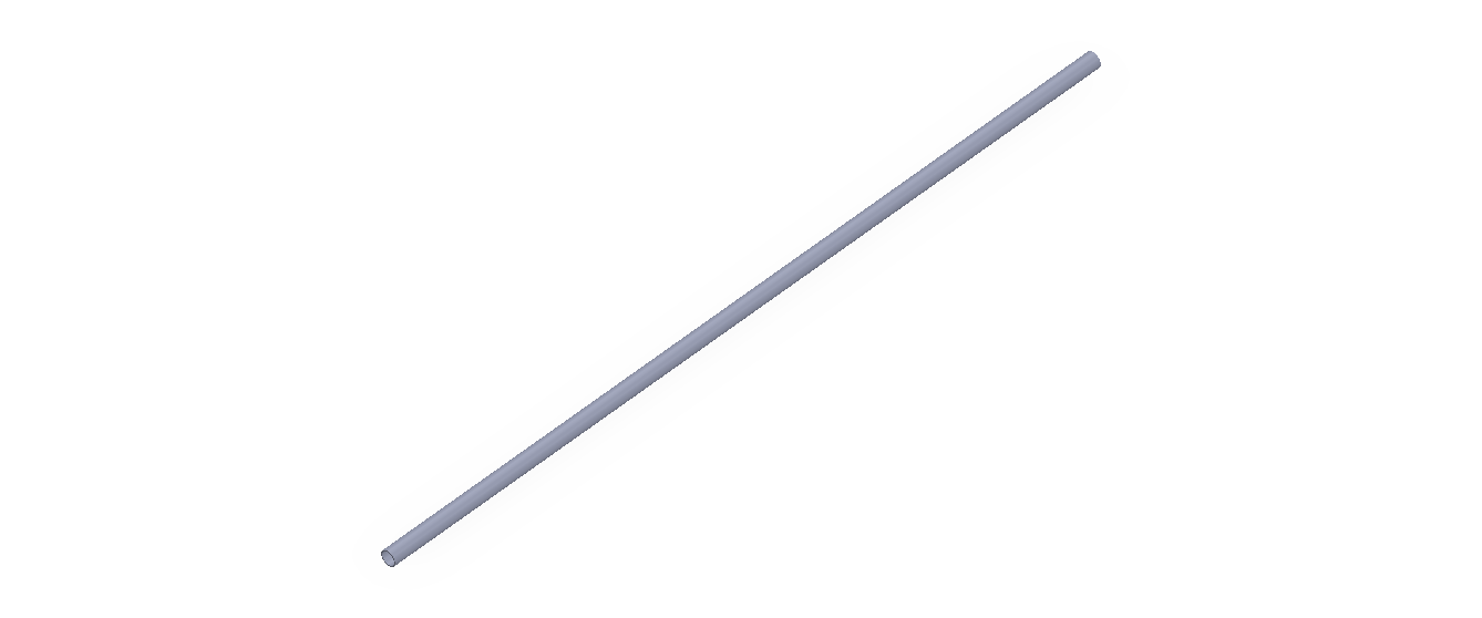 Perfil de Silicona TS500201,7 - formato tipo Tubo - forma de tubo