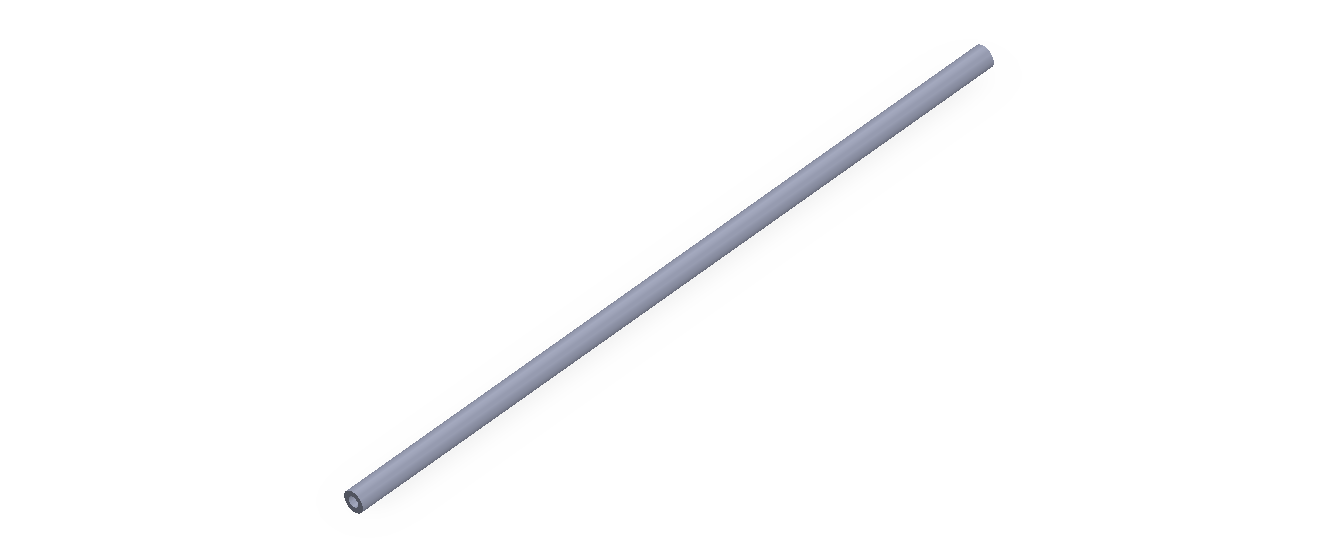 Perfil de Silicona TS500301,5 - formato tipo Tubo - forma de tubo