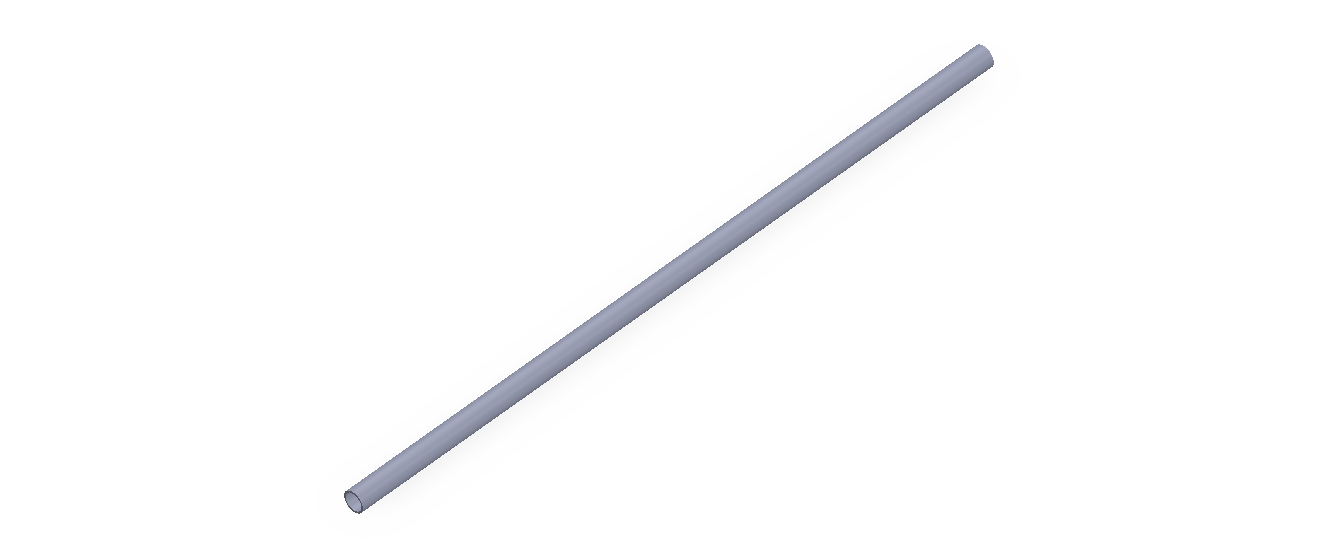 Perfil de Silicona TS500302,5 - formato tipo Tubo - forma de tubo