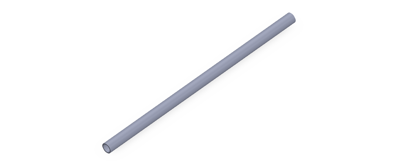 Perfil de Silicona TS5004,503,5 - formato tipo Tubo - forma de tubo