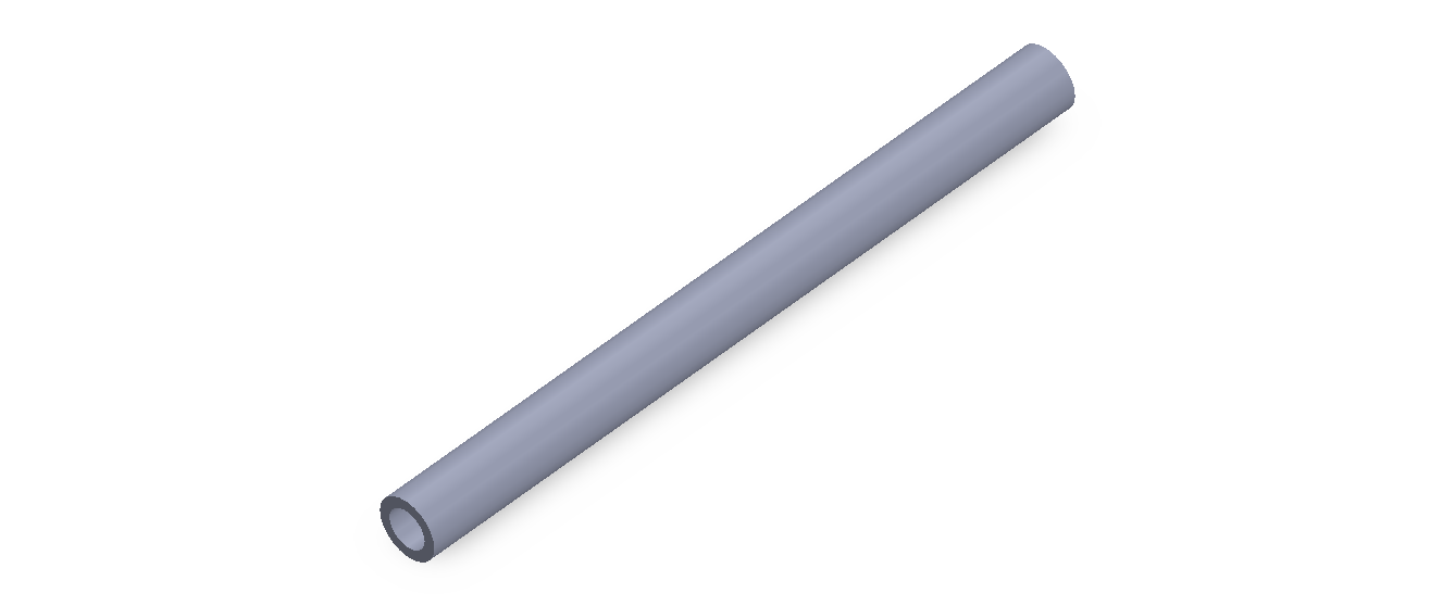 Perfil de Silicona TS5008,505,5 - formato tipo Tubo - forma de tubo
