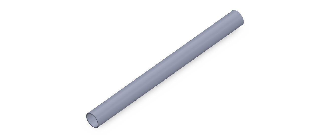 Perfil de Silicona TS5008,507,5 - formato tipo Tubo - forma de tubo
