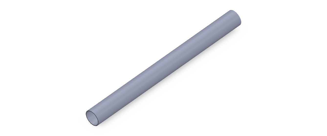Perfil de Silicona TS500908 - formato tipo Tubo - forma de tubo