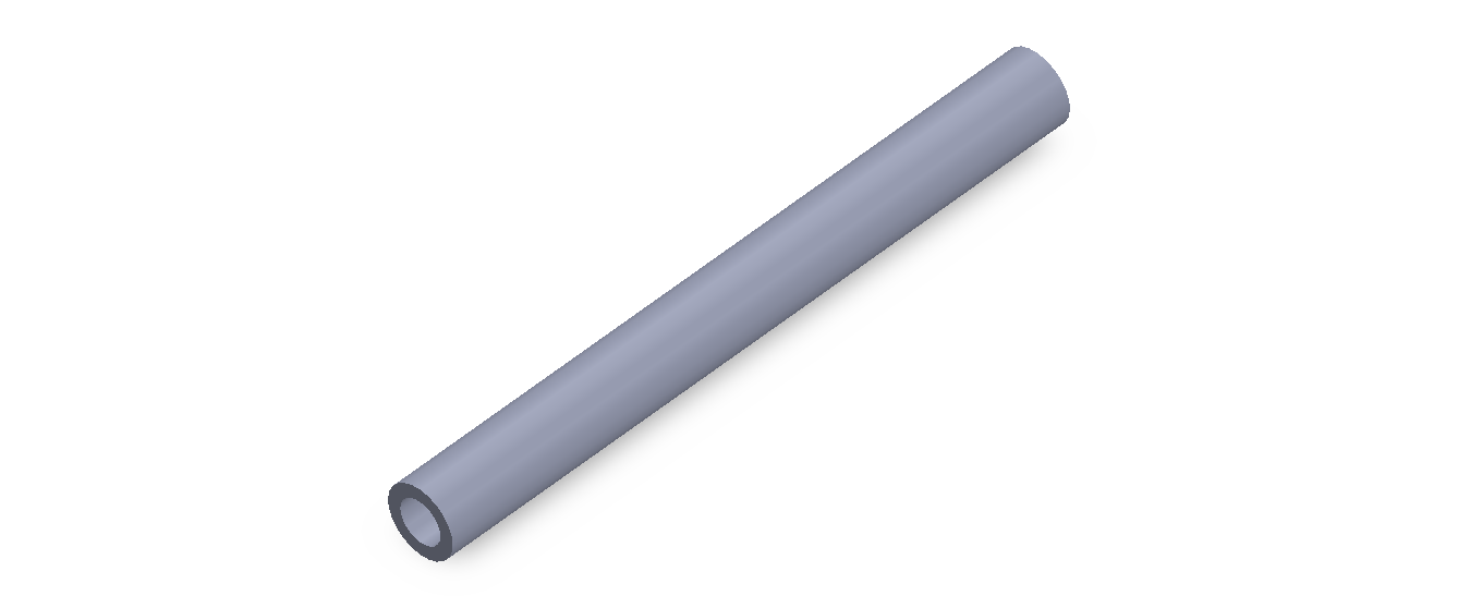 Perfil de Silicona TS5010,506,5 - formato tipo Tubo - forma de tubo