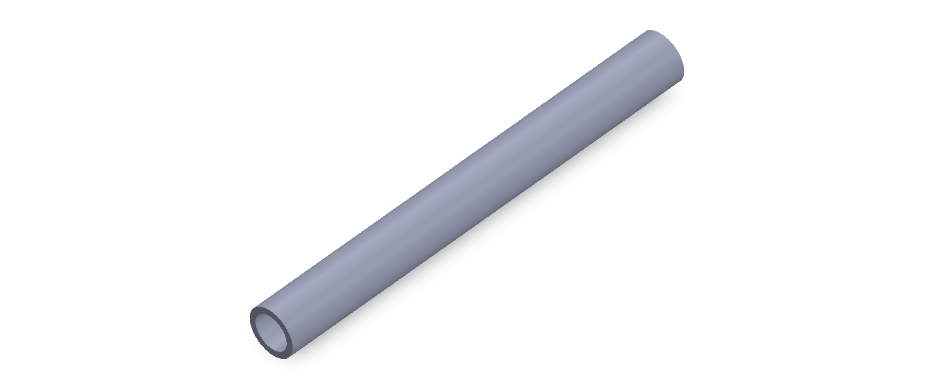 Perfil de Silicona TS501108 - formato tipo Tubo - forma de tubo