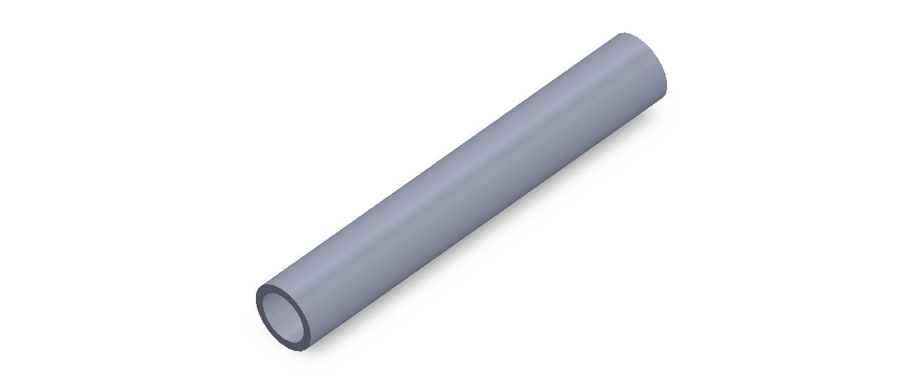 Perfil de Silicona TS5015,511,5 - formato tipo Tubo - forma de tubo