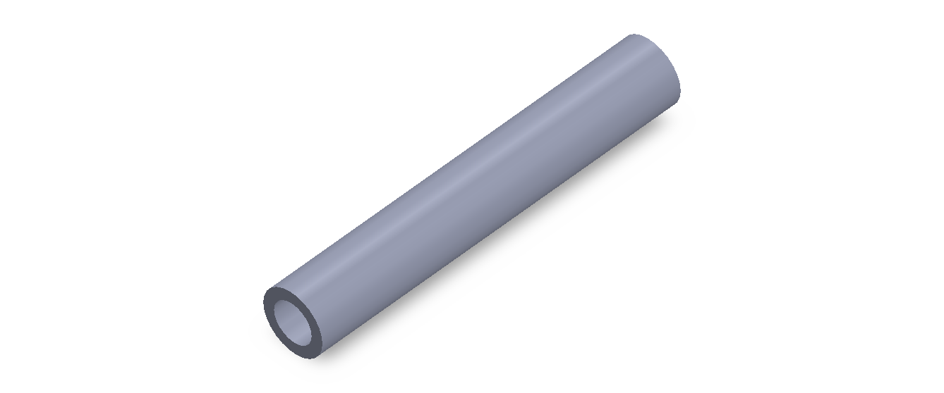 Perfil de Silicona TS5016,510,5 - formato tipo Tubo - forma de tubo