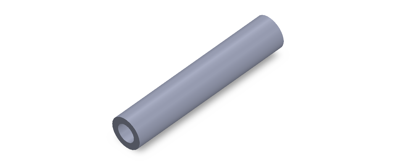 Perfil de Silicona TS501911 - formato tipo Tubo - forma de tubo