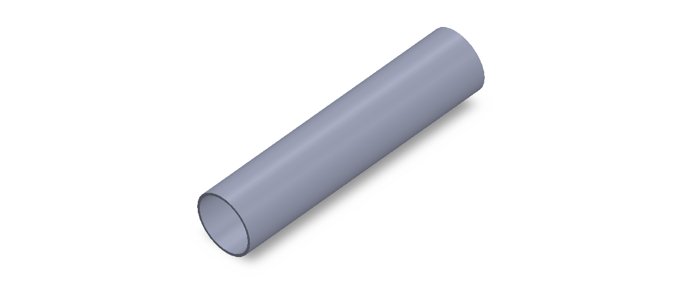 Perfil de Silicona TS5022,520,5 - formato tipo Tubo - forma de tubo