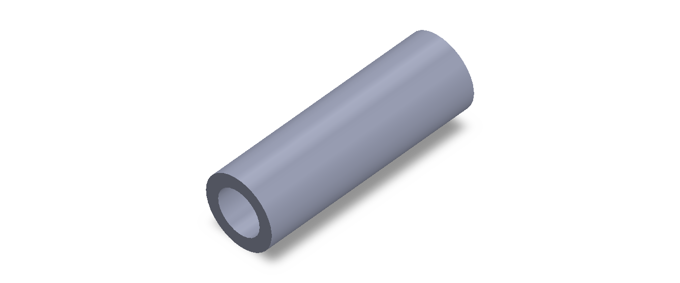 Perfil de Silicona TS5032,520,5 - formato tipo Tubo - forma de tubo