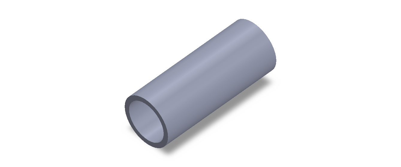 Perfil de Silicona TS504032 - formato tipo Tubo - forma de tubo