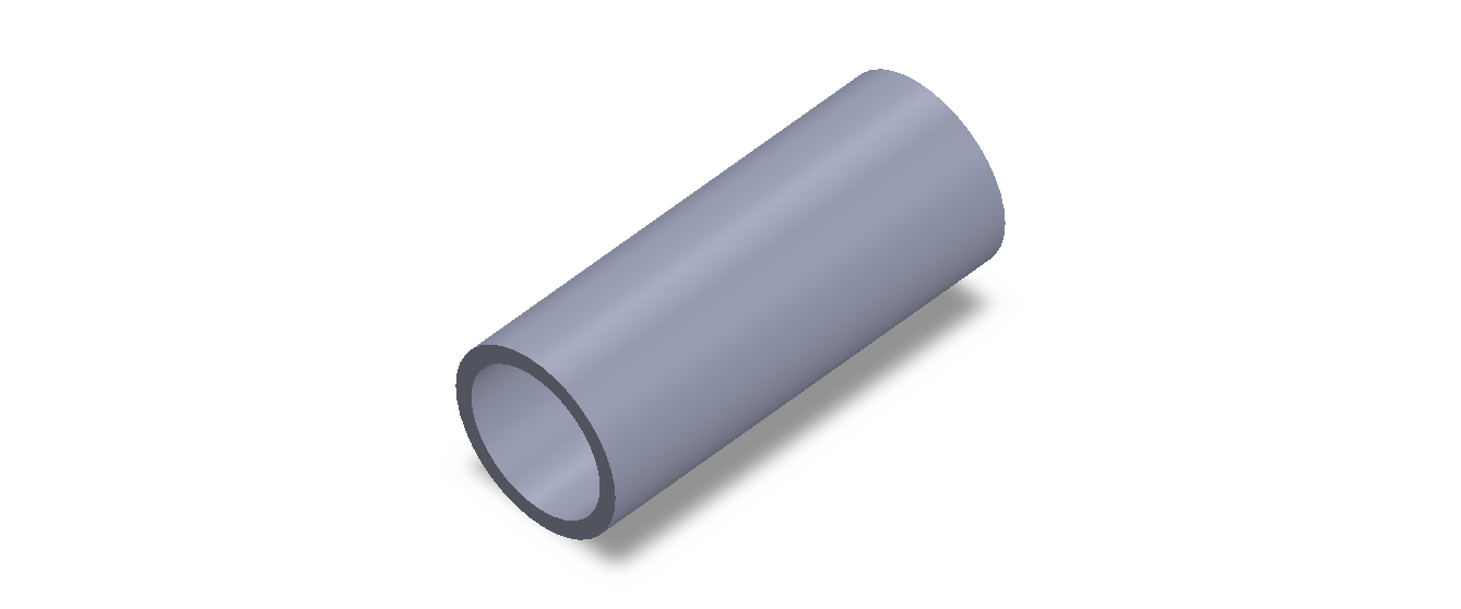 Perfil de Silicona TS504133 - formato tipo Tubo - forma de tubo