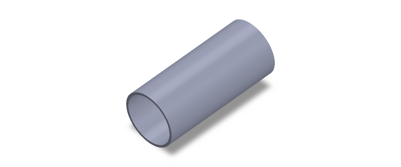 Perfil de Silicona TS504440 - formato tipo Tubo - forma de tubo