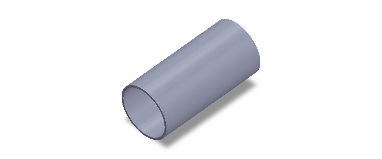 Perfil de Silicona TS504844 - formato tipo Tubo - forma de tubo