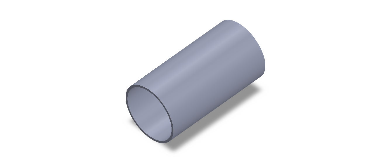 Perfil de Silicona TS505248 - formato tipo Tubo - forma de tubo