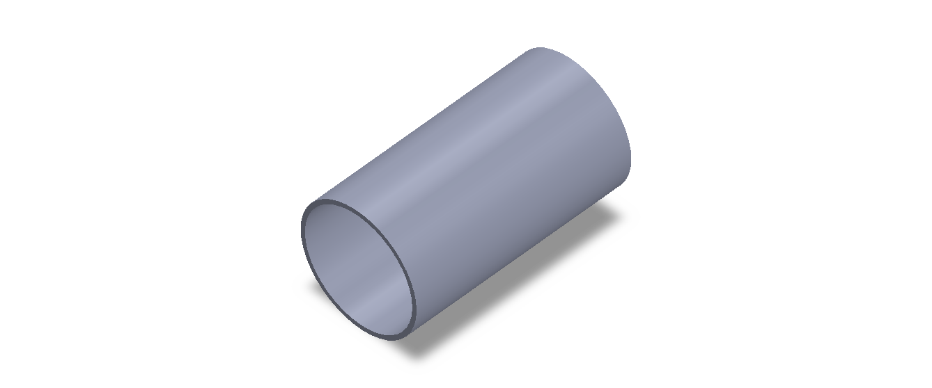 Perfil de Silicona TS505450 - formato tipo Tubo - forma de tubo