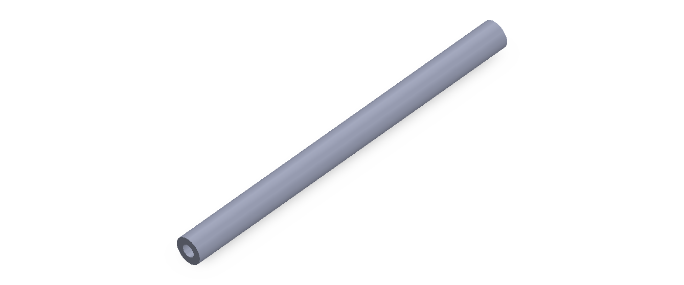 Perfil de Silicona TS6007,503,5 - formato tipo Tubo - forma de tubo