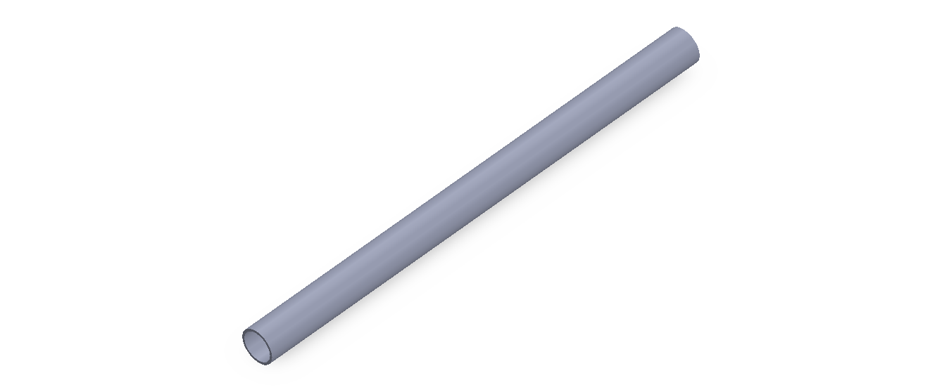 Perfil de Silicona TS600706 - formato tipo Tubo - forma de tubo