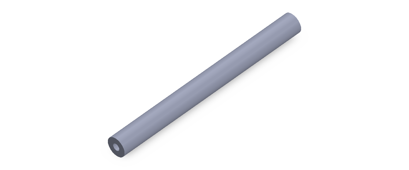 Perfil de Silicona TS6009,503,5 - formato tipo Tubo - forma de tubo
